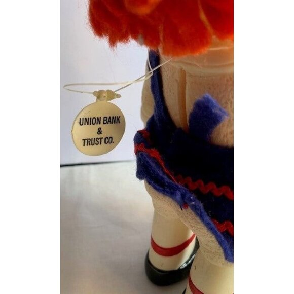 Raggedy Ann & Andy Coin Bank Royalty Industries Vintage Piggy Bank - Picture 3 of 14